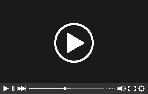 Видеоплеер с черным
