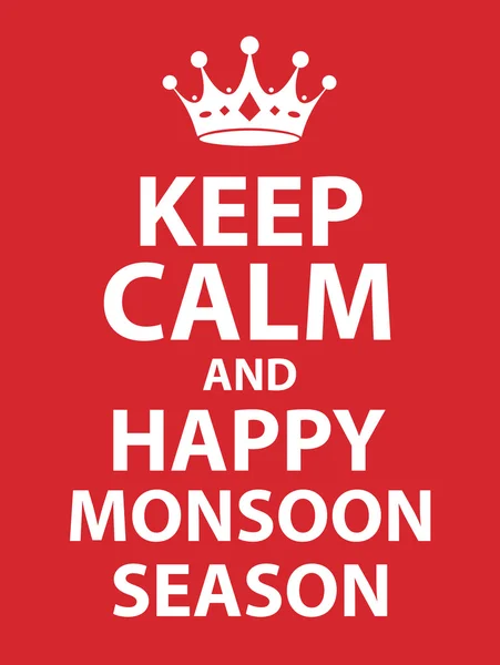 Happy Monsoon Season — Stock Vector