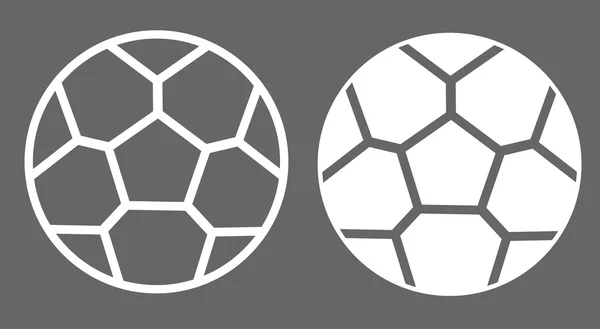 Football icon on gray — Stock Vector