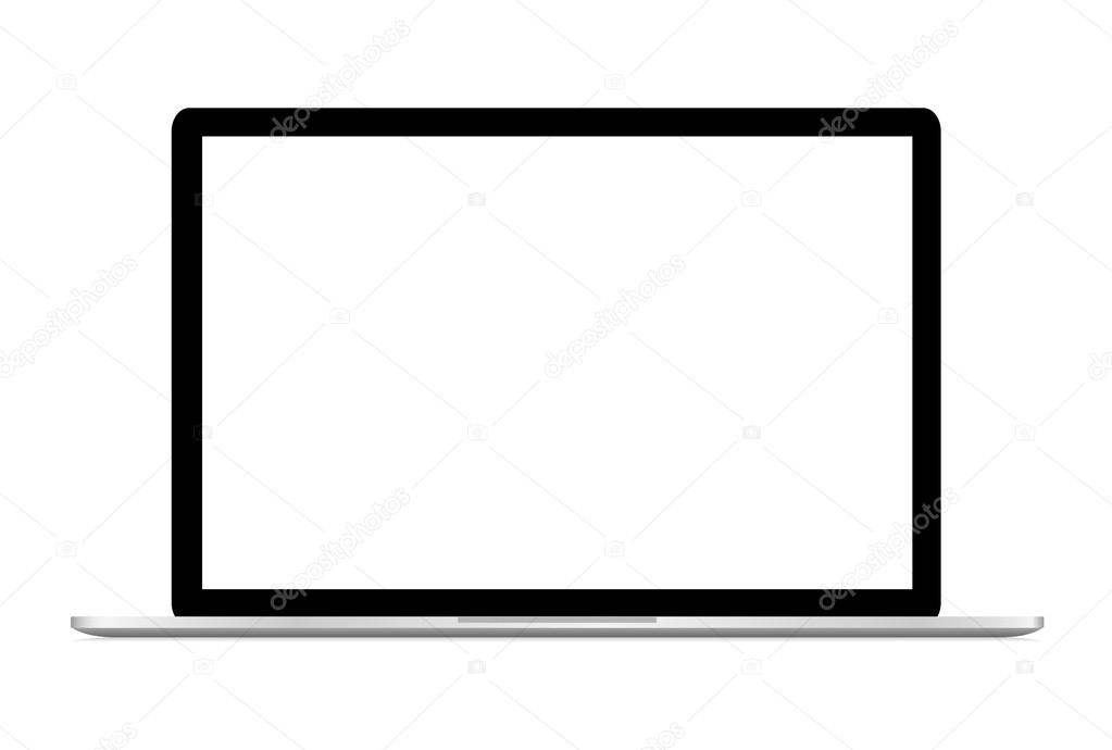 Vector illustration of laptop