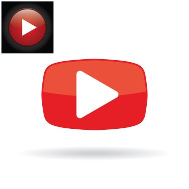Kırmızı play simgesi