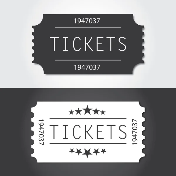 Entradas al viejo estilo vintage — Vector de stock