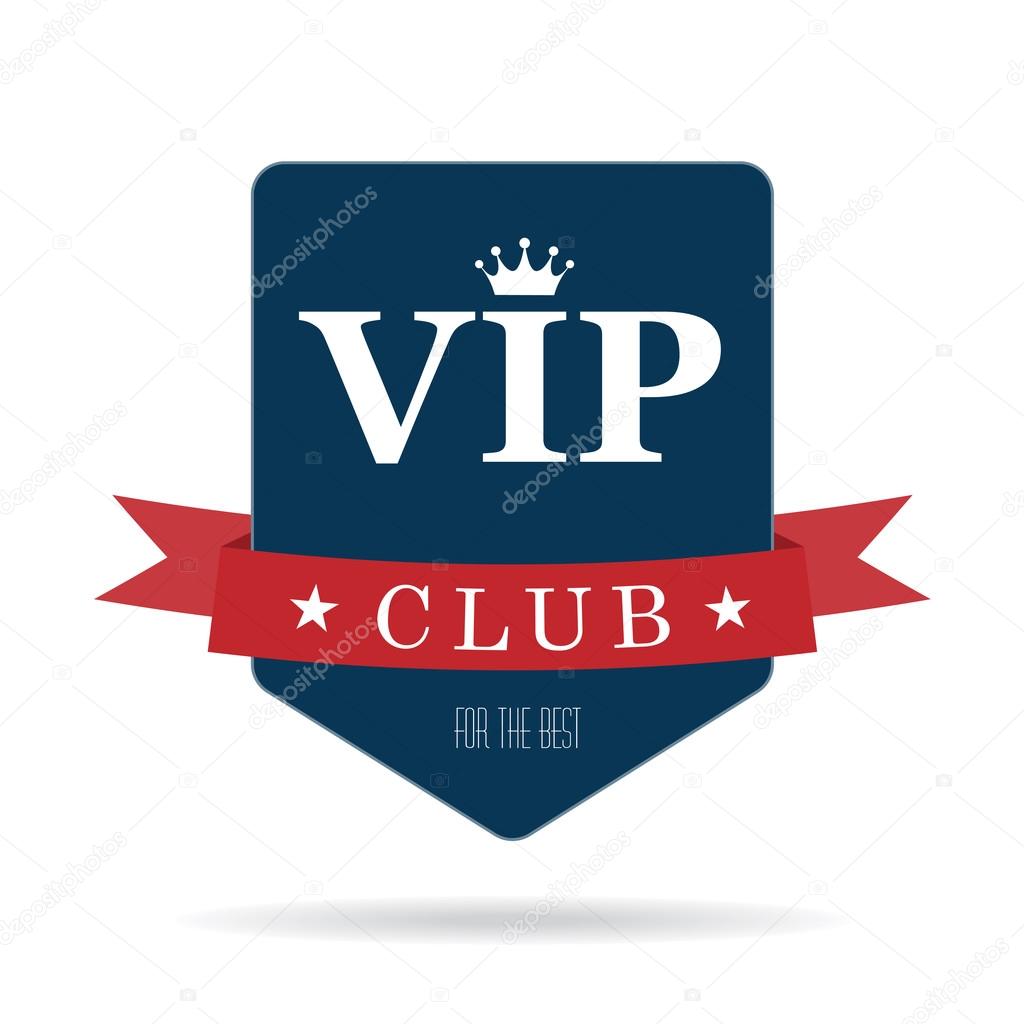 Vip club sign icon