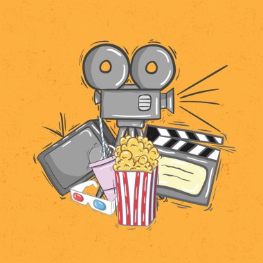 Sinema turuncu arka plan belirleme