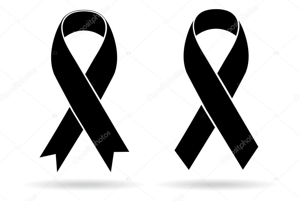Two black ribbons ,