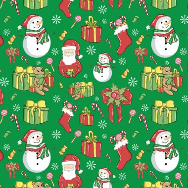 Renkli Merry Christmas skeçler kümesi