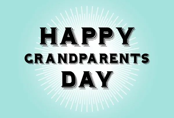 Happy Grandparents day — Stock Vector