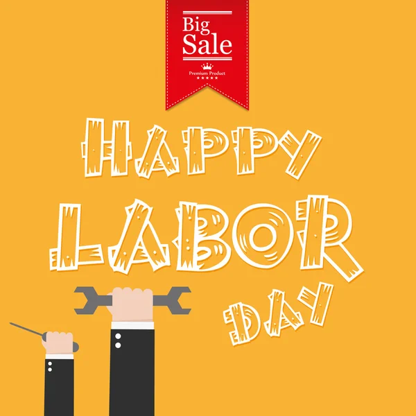 Happy Labor Day — Stock Vector