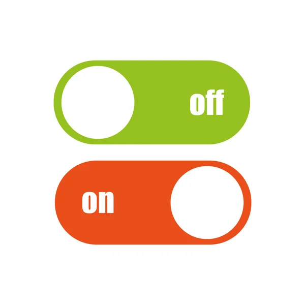 Toggle switch vector icon — Stock Vector