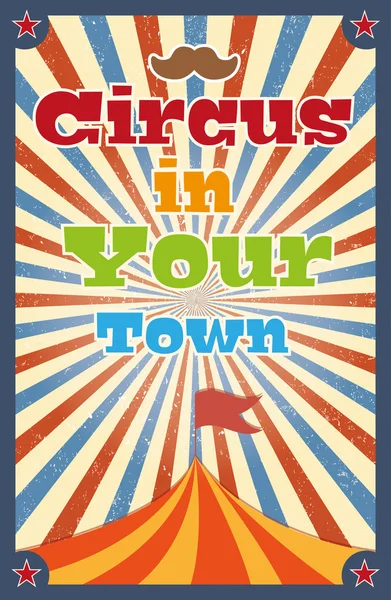 Vintage circus achtergrond — Stockvector