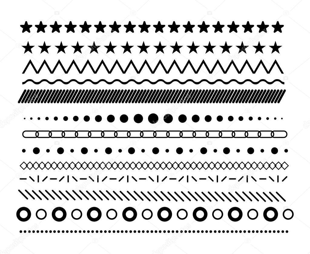 Monochrome dividers for pattern