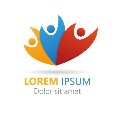 Başarılı şirket. Öğeleri logosu