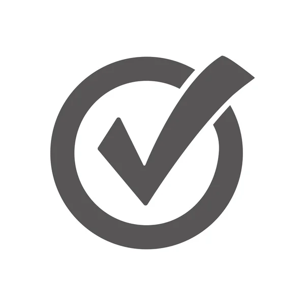 Ícone de marca de verificação — Vetor de Stock