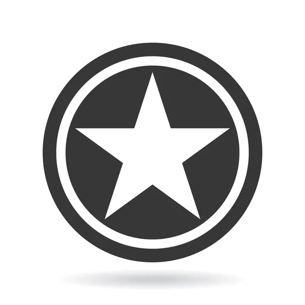 Vector star black and white — Stock Vector