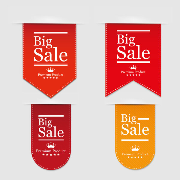 Баннеры на большой распродаже. Вектор

