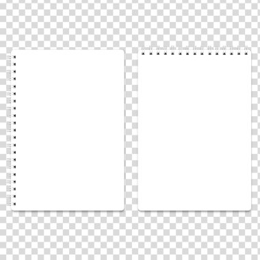 boş gerçekçi spiral not defteri defter