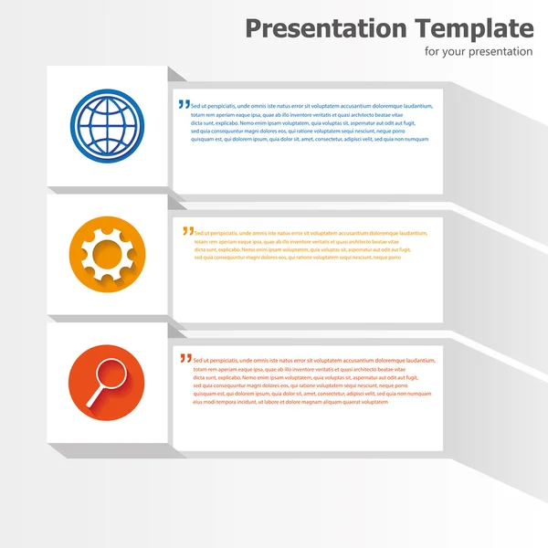 Modèle de présentation d'entreprise — Image vectorielle