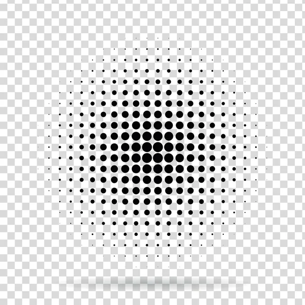 Halftone prikker radial – Stock-vektor