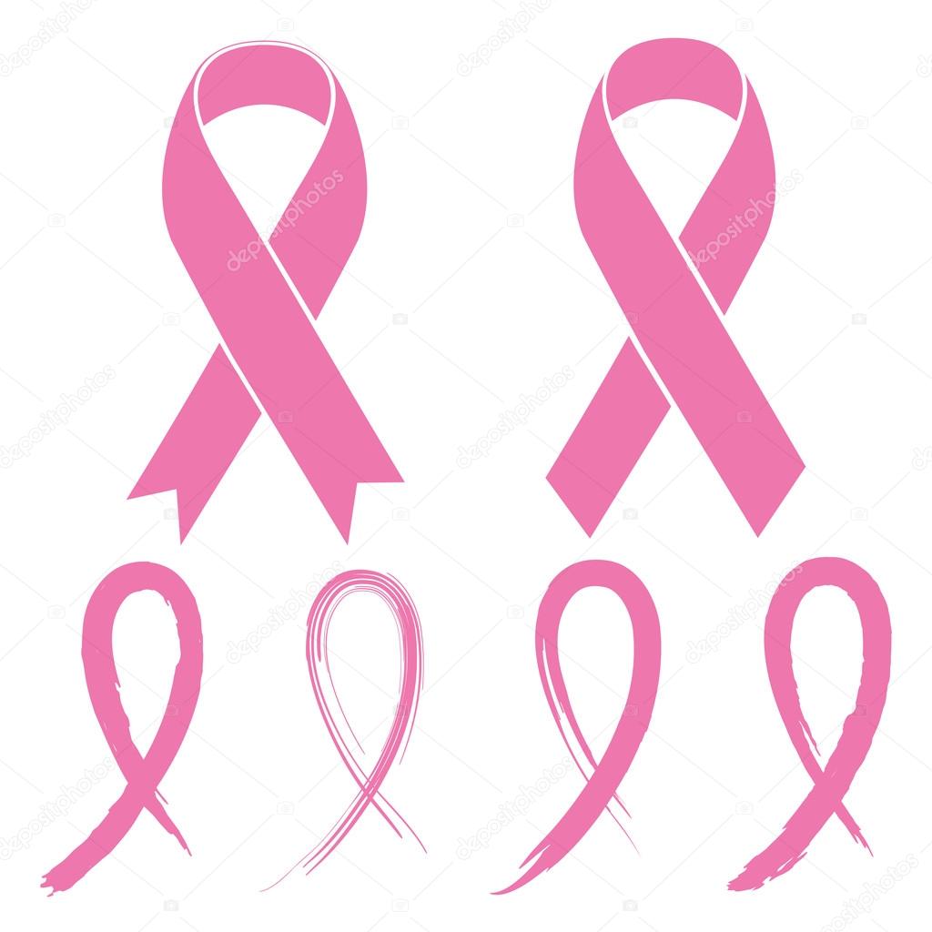 Pink Ribbon set on white Stock Vector by ©4zeva 84263618