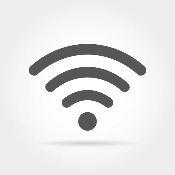 Icono Wifi en blanco — Vector de stock