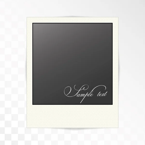 Photo Frame on white — Stock Vector