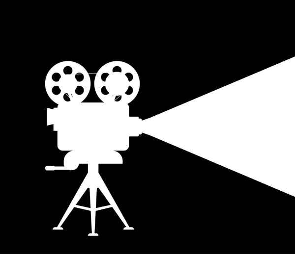 Projektor filmowy sylwetka — Wektor stockowy
