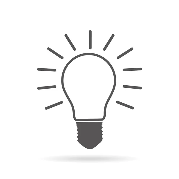 Icono de línea de lámpara — Vector de stock