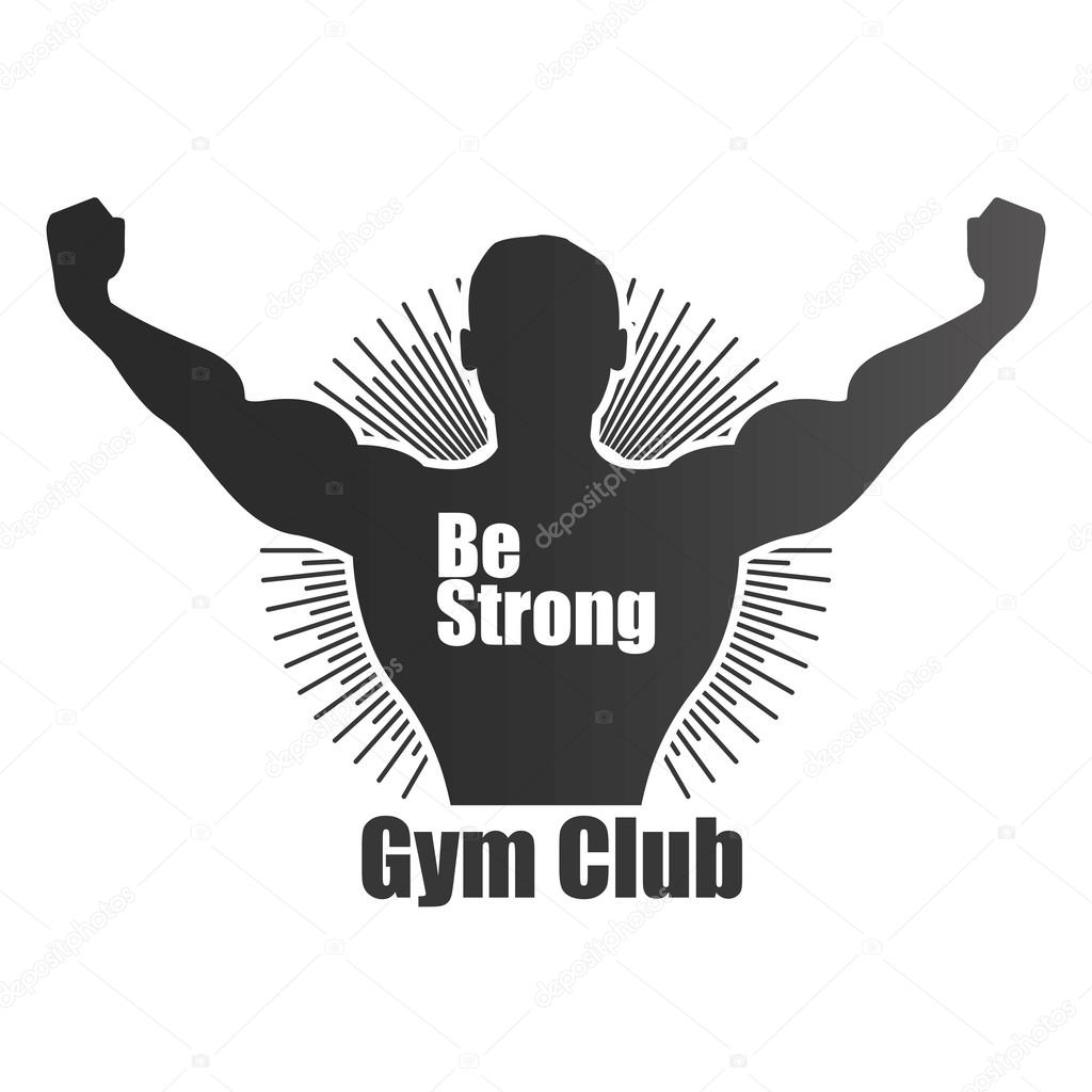 Fitness Club logo black and white