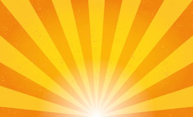 Güneş ışınları. Vektör