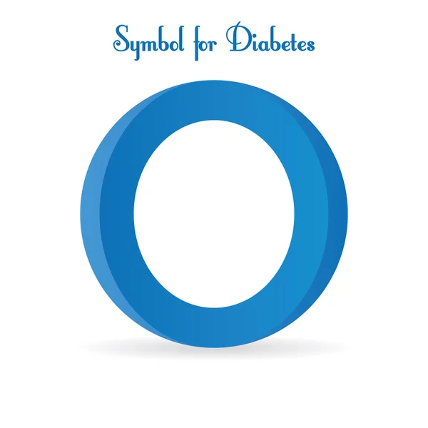 Símbolo de diabetes. Logo Diabetes — Vector de stock