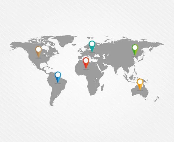 Mapa do Mundo com pontos —  Vetores de Stock