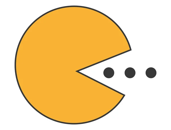 Jouer jeu pacman — Image vectorielle