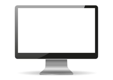 gerçekçi bilgisayar monitörü
