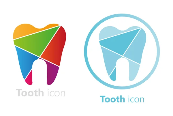Tooth icon background — Stock Vector