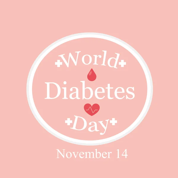 Wereld diabetes dag — Stockvector