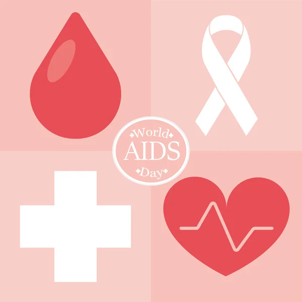 世界艾滋病日 — 图库矢量图片