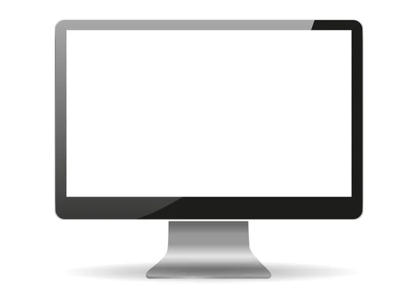 Realistické počítačový monitor — Stockový vektor