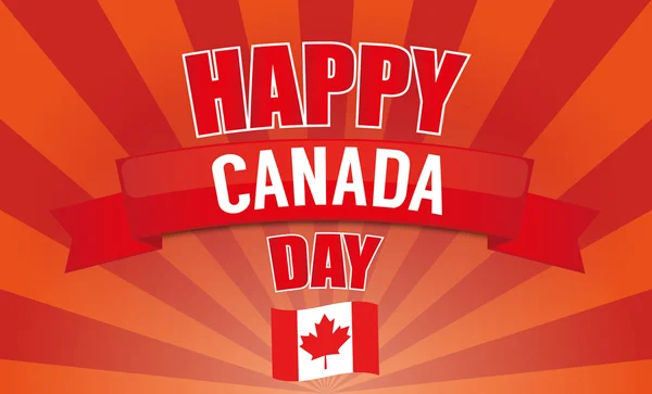 Šťastný Kanadský den — Stockový vektor