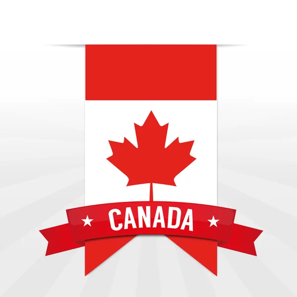 Bandiera di Canada sfondo — Vettoriale Stock