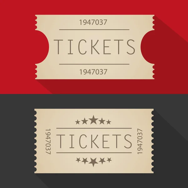 Deux billets de cinéma — Image vectorielle