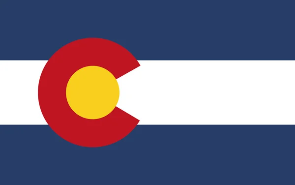 Bandera de Colorado vector — Vector de stock