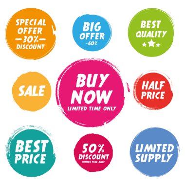 grunge daireler kümesi