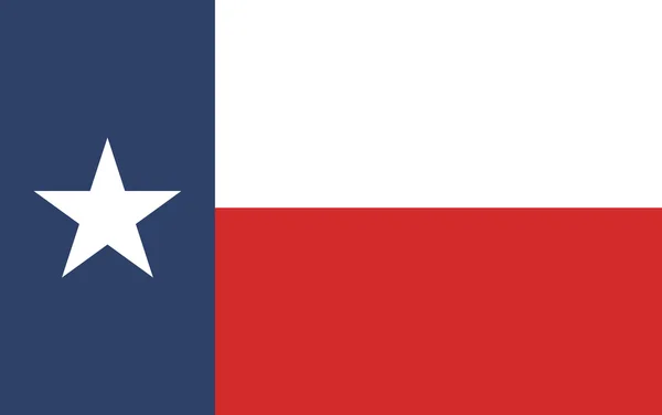Texas flagga. Vektor — Stock vektor
