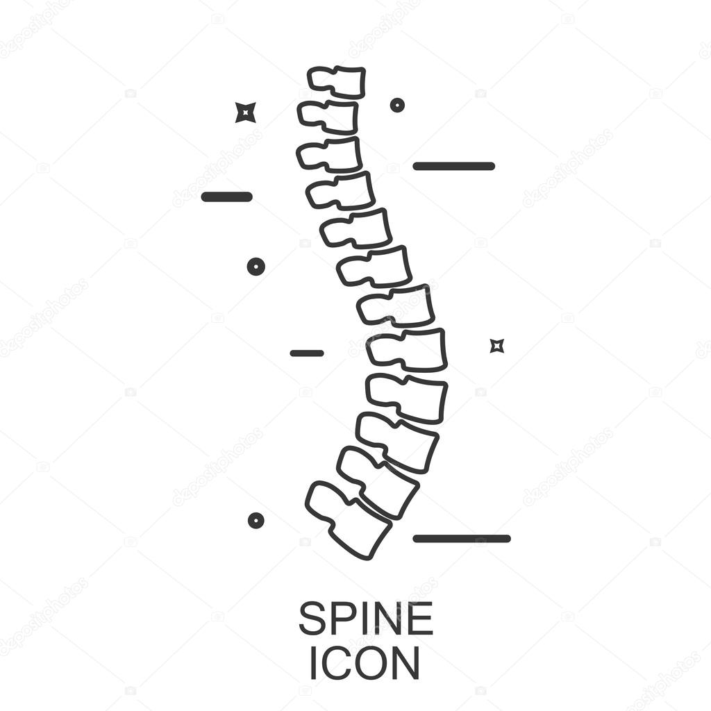 Spine Diagnostic. Vector background