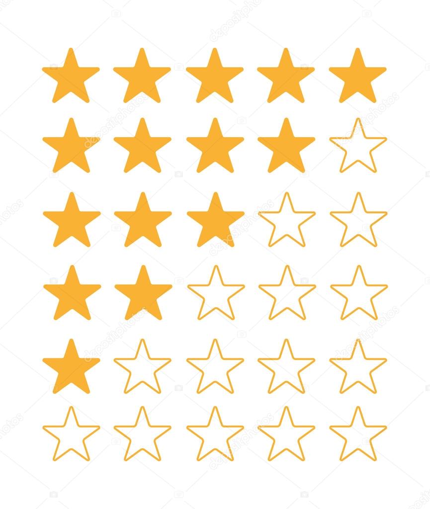 Stars rating set