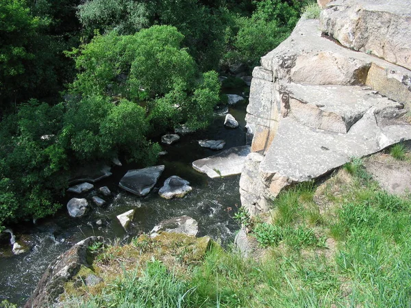 Fiume Che Scorre Nel Canyon Buky Villaggio Buki Ucraina — Foto Stock