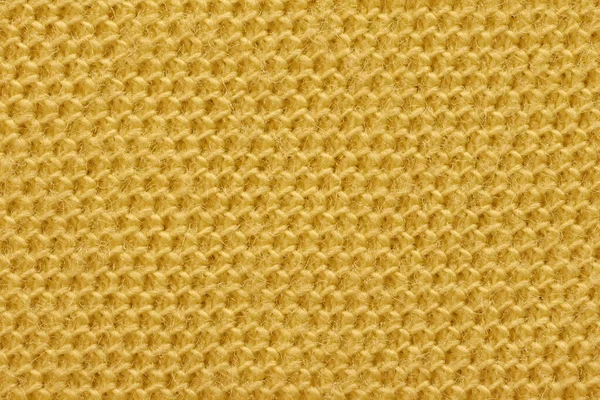 Tekstura Tkaniny Bawełnianej Żółtej Zbliżenie — Zdjęcie stockowe