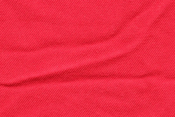 Textura Tecido Vermelho Para Roupas — Fotografia de Stock