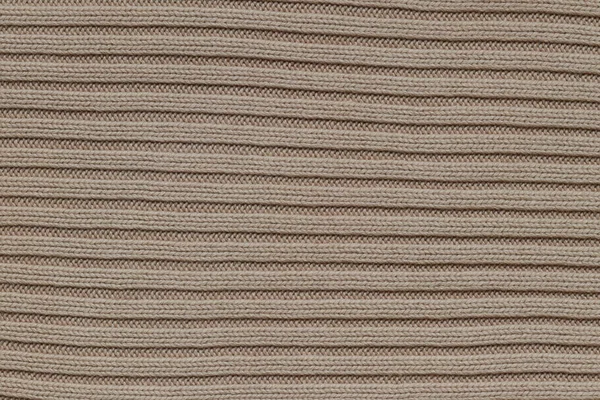 Texture Tissu Tricoté Beige — Photo