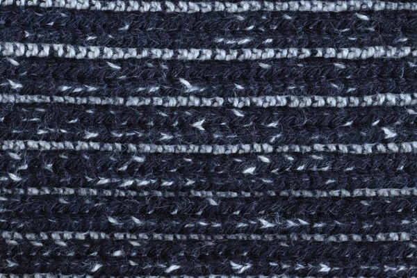 Texture Black Knitted Sweater Fabric — Stock Photo, Image